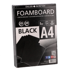 Daler-Rowney Foam Boards 5mm - A4 - Black - Pack of 10